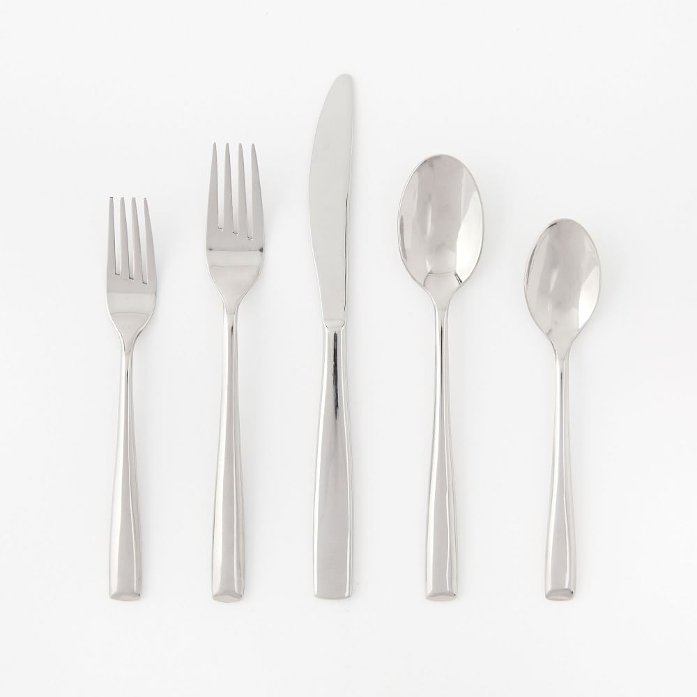 Promenade Mirrored Stainless Steel Flatware Sets | West Elm