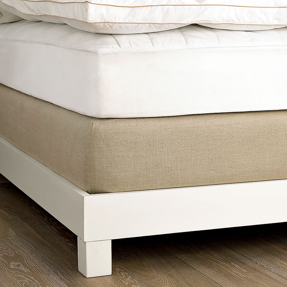 Linen Cotton BoxSpring Cover West Elm