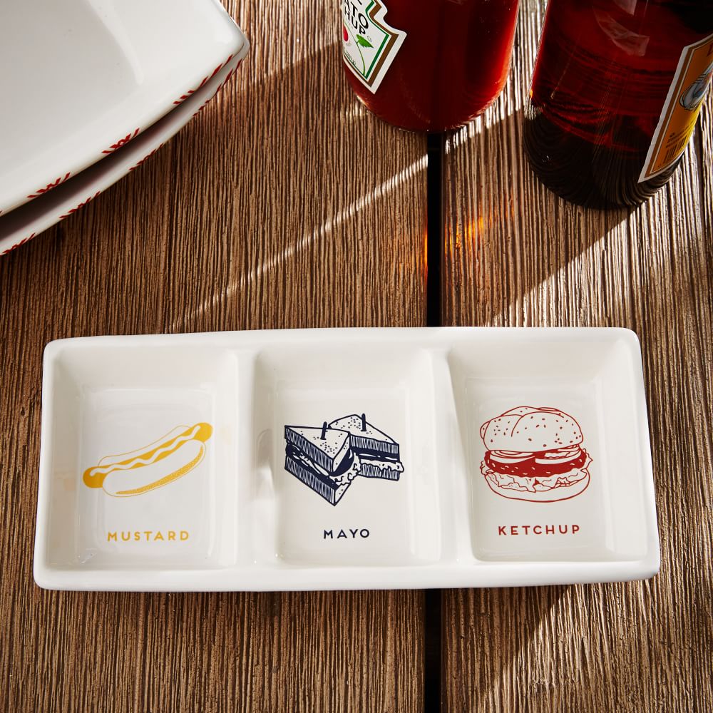 Fishs Eddy Serving Plate Condiment Holder West Elm