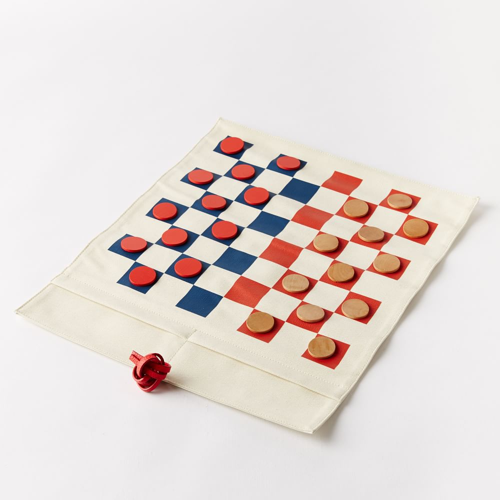 Canvas Games Checkers, Decorative Accents West Elm