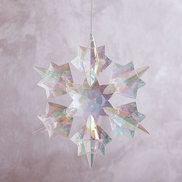 Iridescent Snowflake Ornament | West Elm