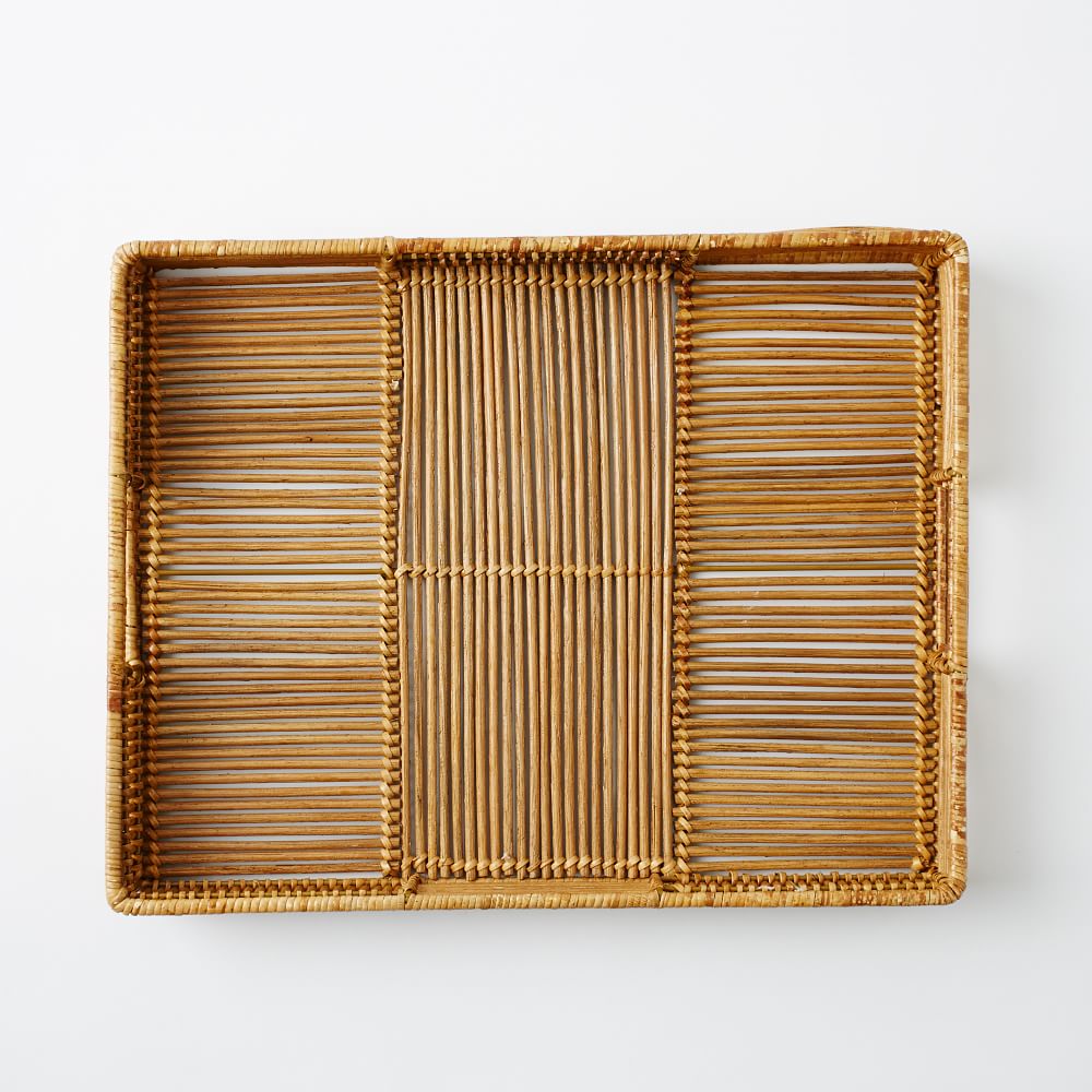 Woven Rattan Serving Trays West Elm