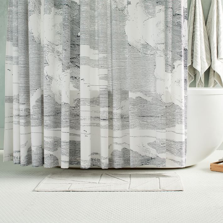 Organic Cloud Shower Curtain, All Natural Shower Curtain Liner