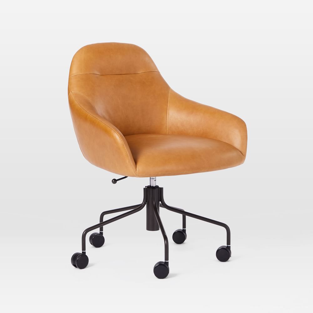 Valentina Leather Office Chair West Elm