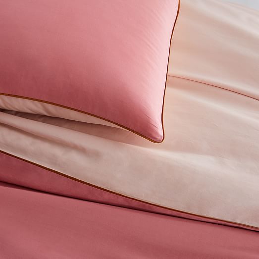 west elm pink duvet cover