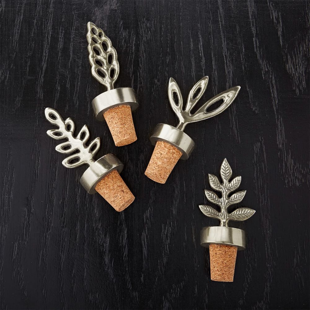 MidCentury Botanical Bottle Stopper Set, Bar Accessories West Elm