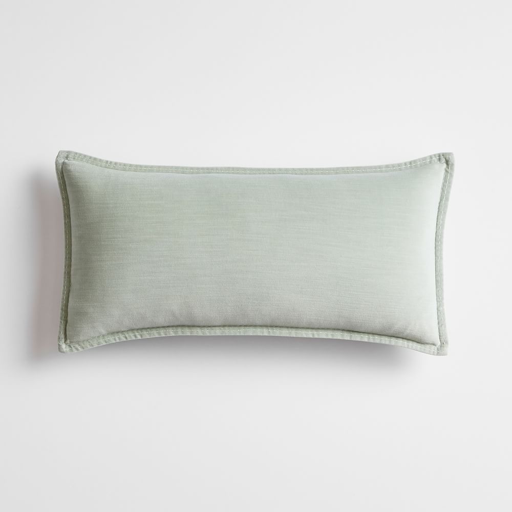 Washed Cotton Velvet Pillow Cover | West Elm