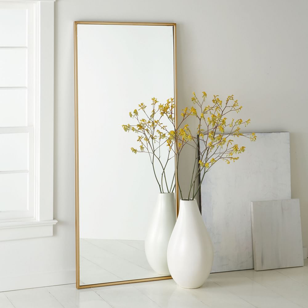 Metal Frame Floor Mirror 30"W x 72"H West Elm