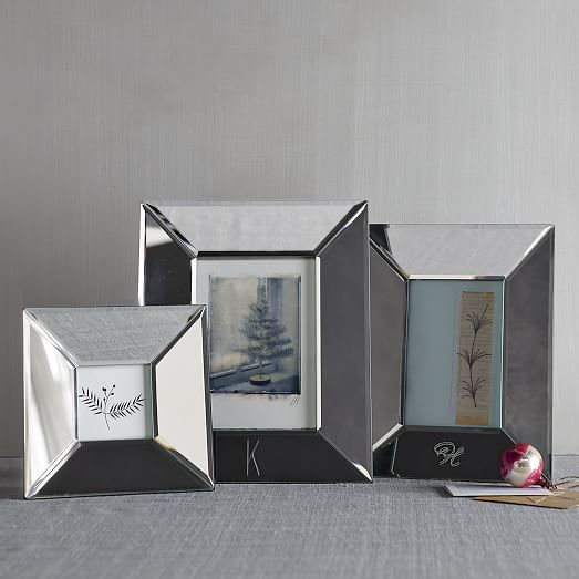 Mirrored Picture Frames, Small Mirror Photo Frames
