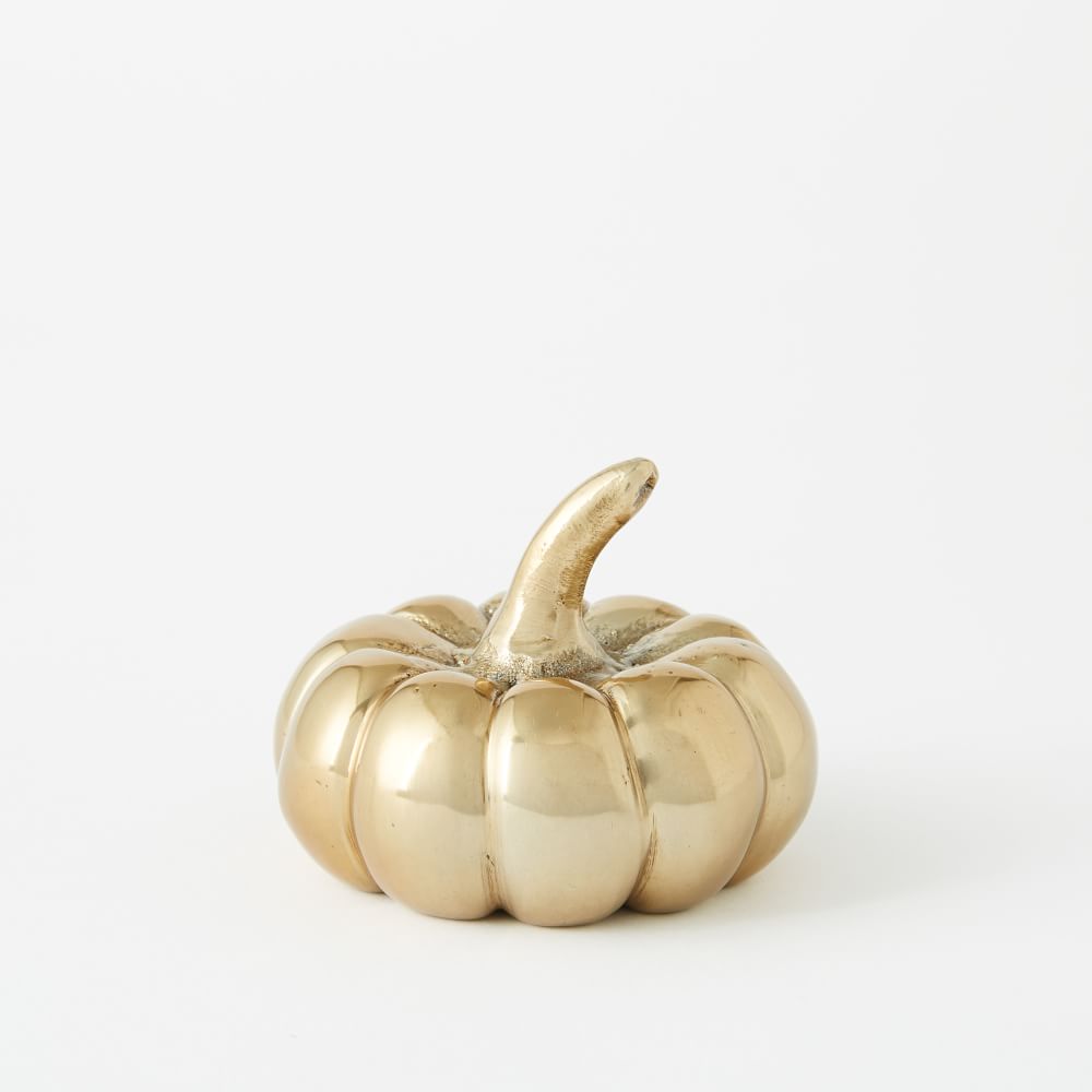 Brass Pumpkins, Decorative Accents West Elm