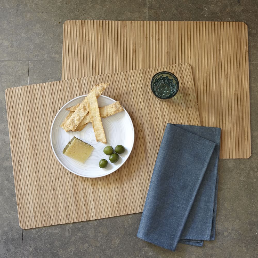 Bamboo Slat Placemat Set West Elm