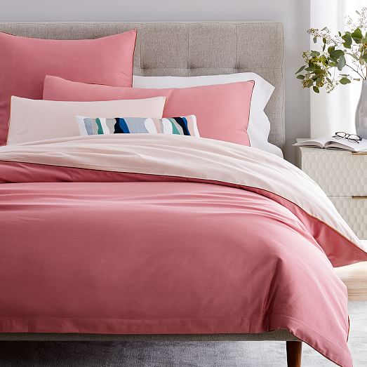 pink reversible duvet cover