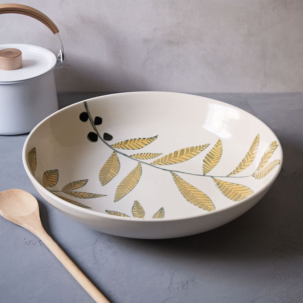 Collector's Editions Serving Bowl Leaves West Elm