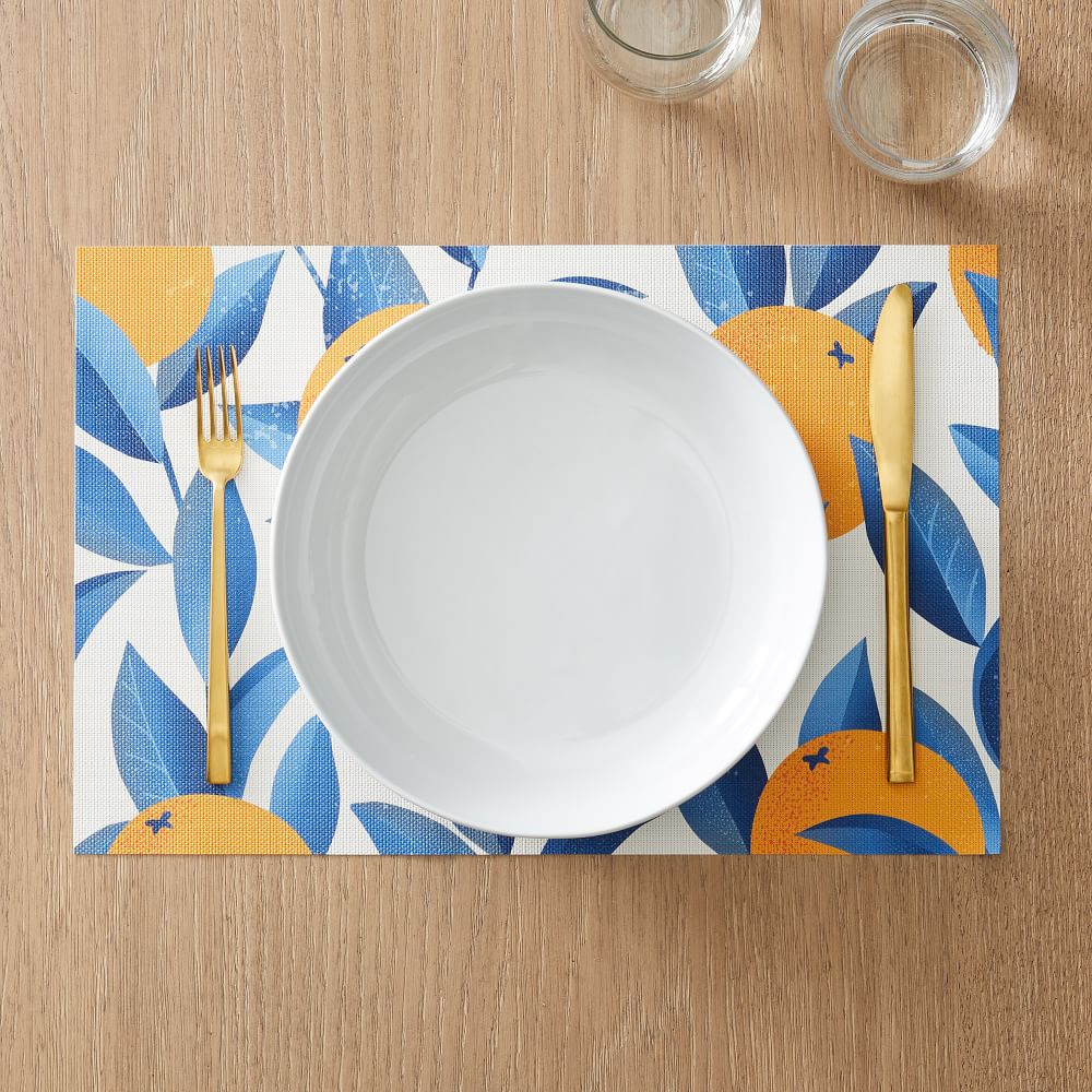 Kassa Dini EasyCare Placemats Citrus (Set of 4) West Elm