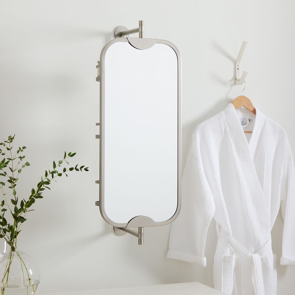 Swivel Vanity Mirror w/ Storage 13" W x 33.5"H West Elm