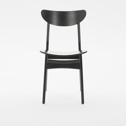 black cafe dining chair