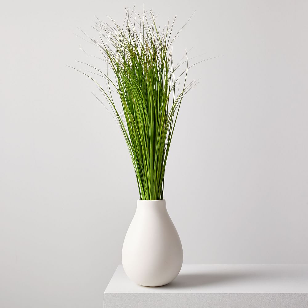 West Elm Faux Onion Grass S/6 Vase Filler Greenery 