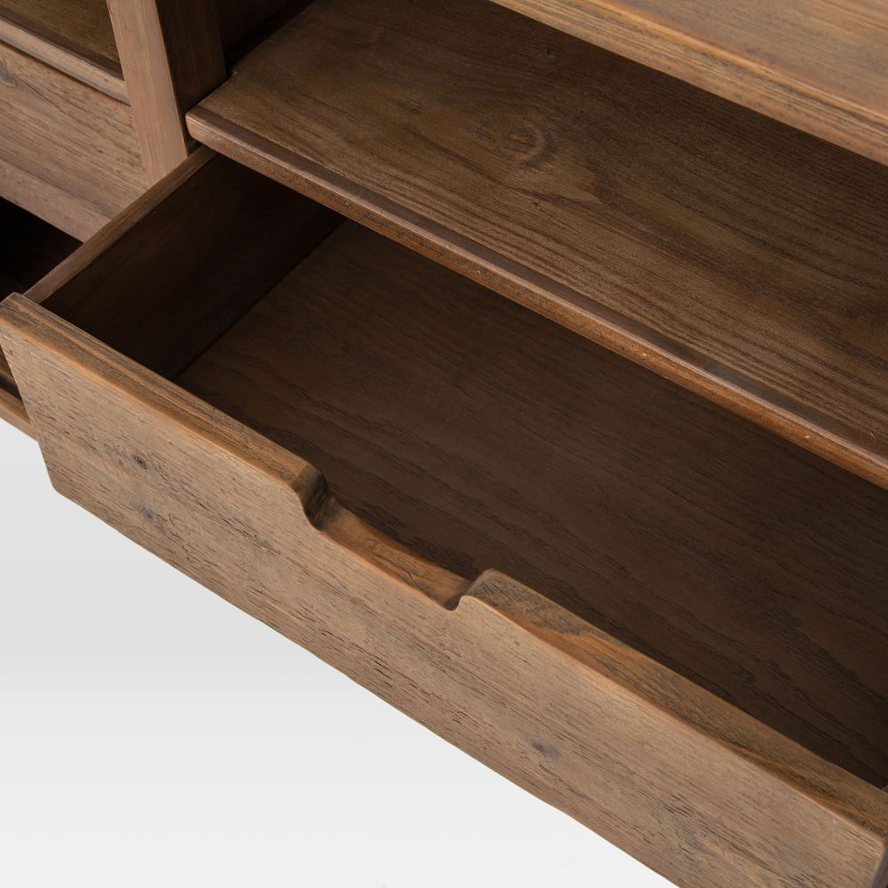 Rustic Pine & Elm Console (71") West Elm