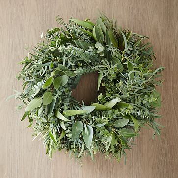 Mixed Eucalyptus Wreath | West Elm