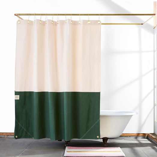 Cotton Shower Curtain Cotton Shower Drape West Elm
