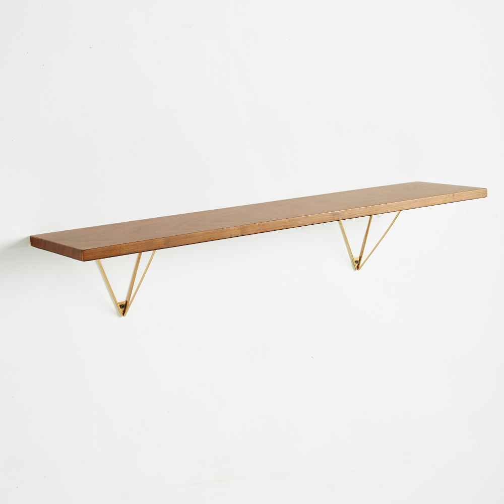 MidCentury Wall Shelf + Brackets West Elm