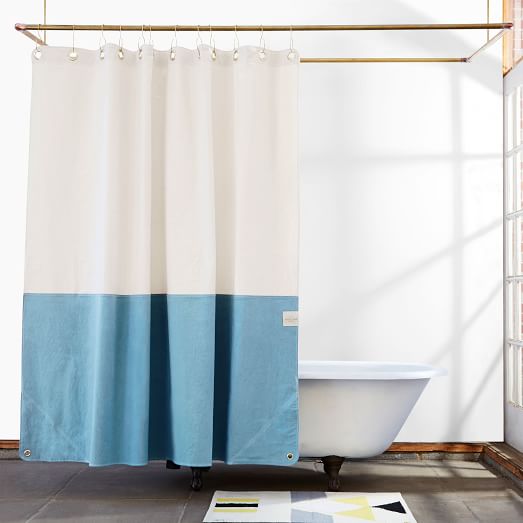 Cotton Shower Curtain Cotton Shower Drape West Elm