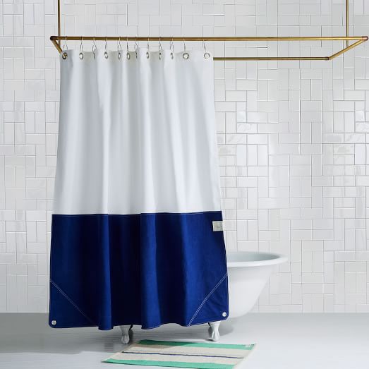 Cotton Shower Curtain Cotton Shower Drape West Elm