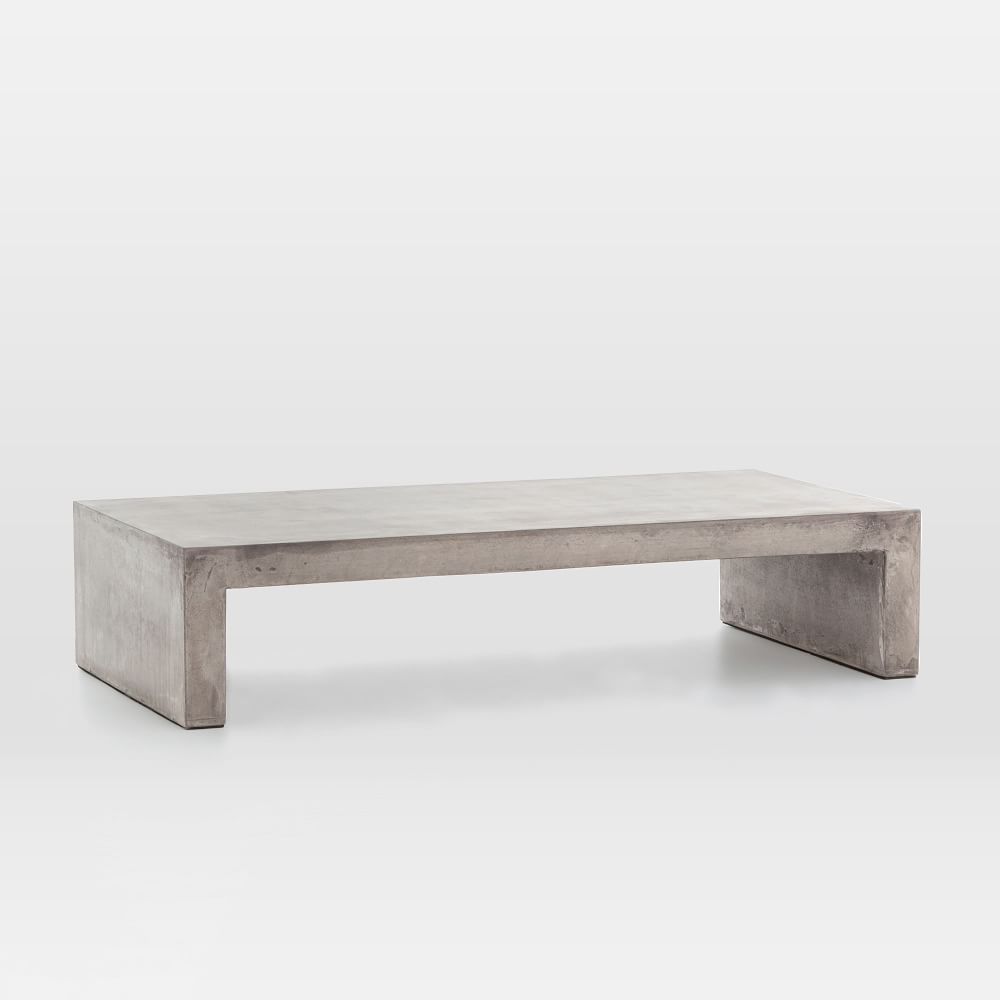 Concrete Waterfall Indoor Outdoor Coffee Table 