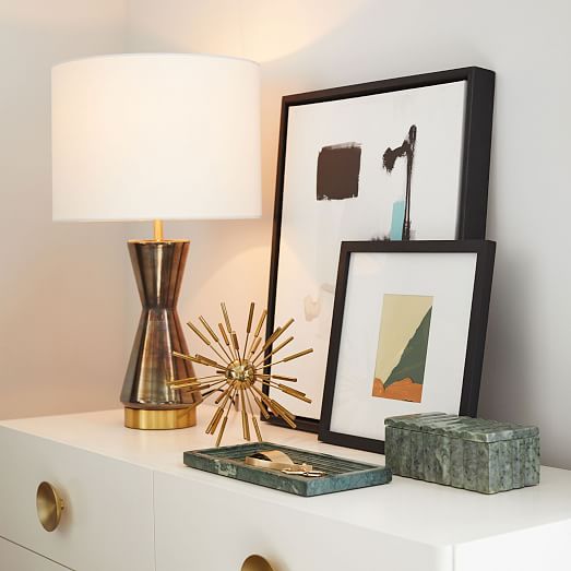 nightstand or Desk Vanity Kitchen Marble Stone Decorative Tray for Bathroom Dresser