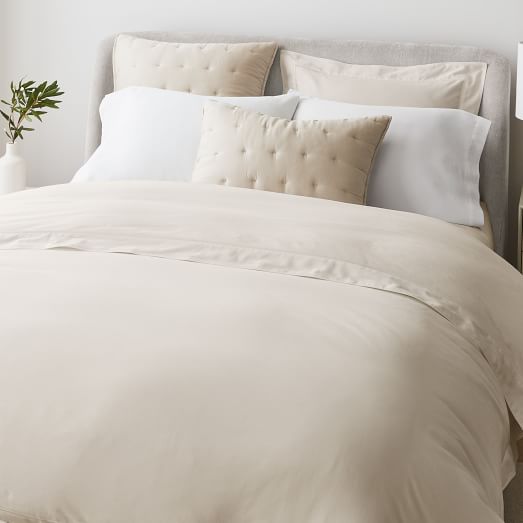 600 thread count white duvet cover