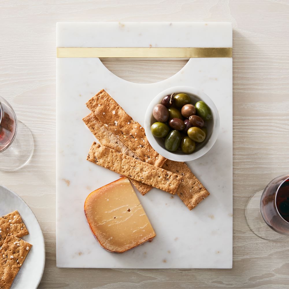 Marble & Brass Cheese Boards West Elm