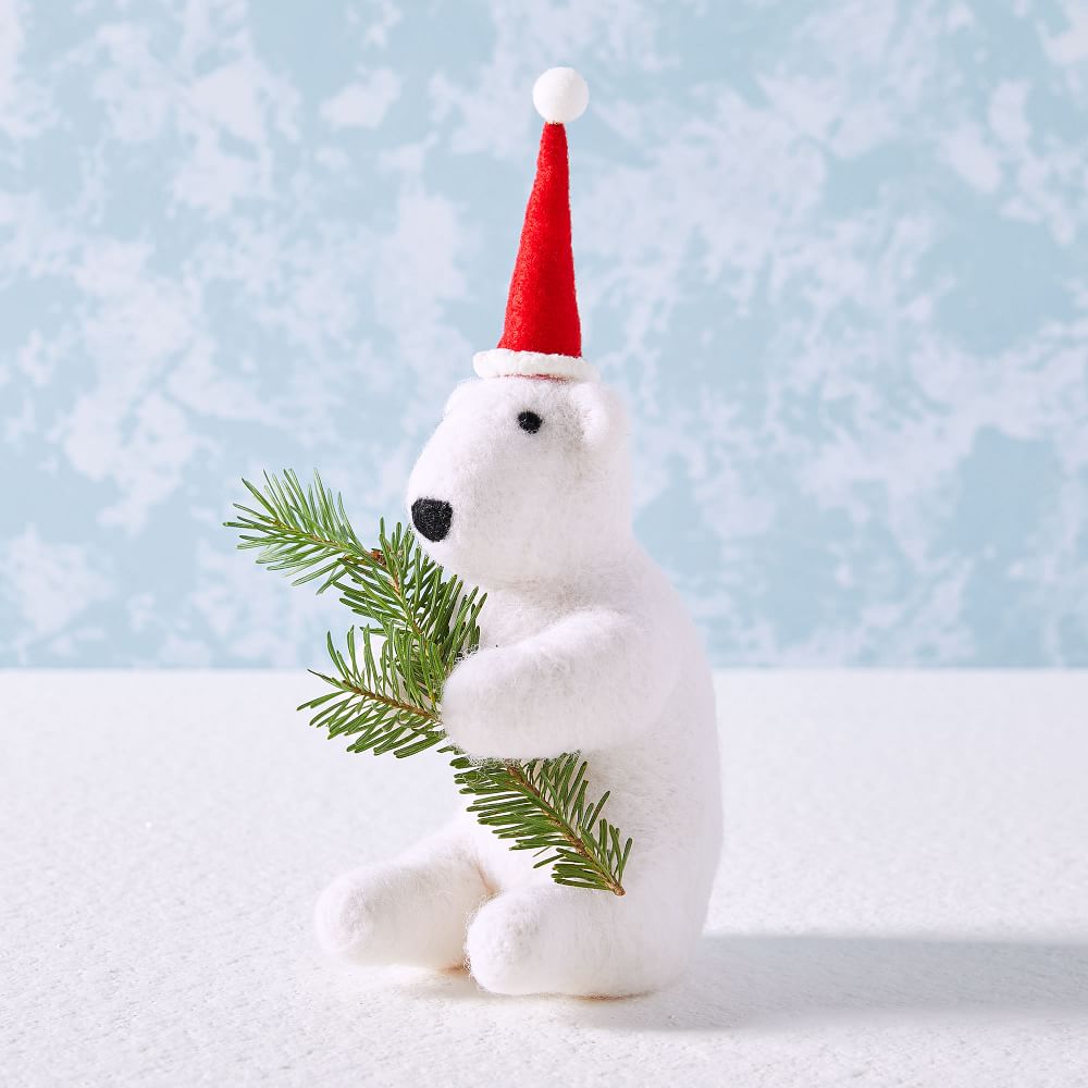 Hugging Polar Bear Tree Topper West Elm
