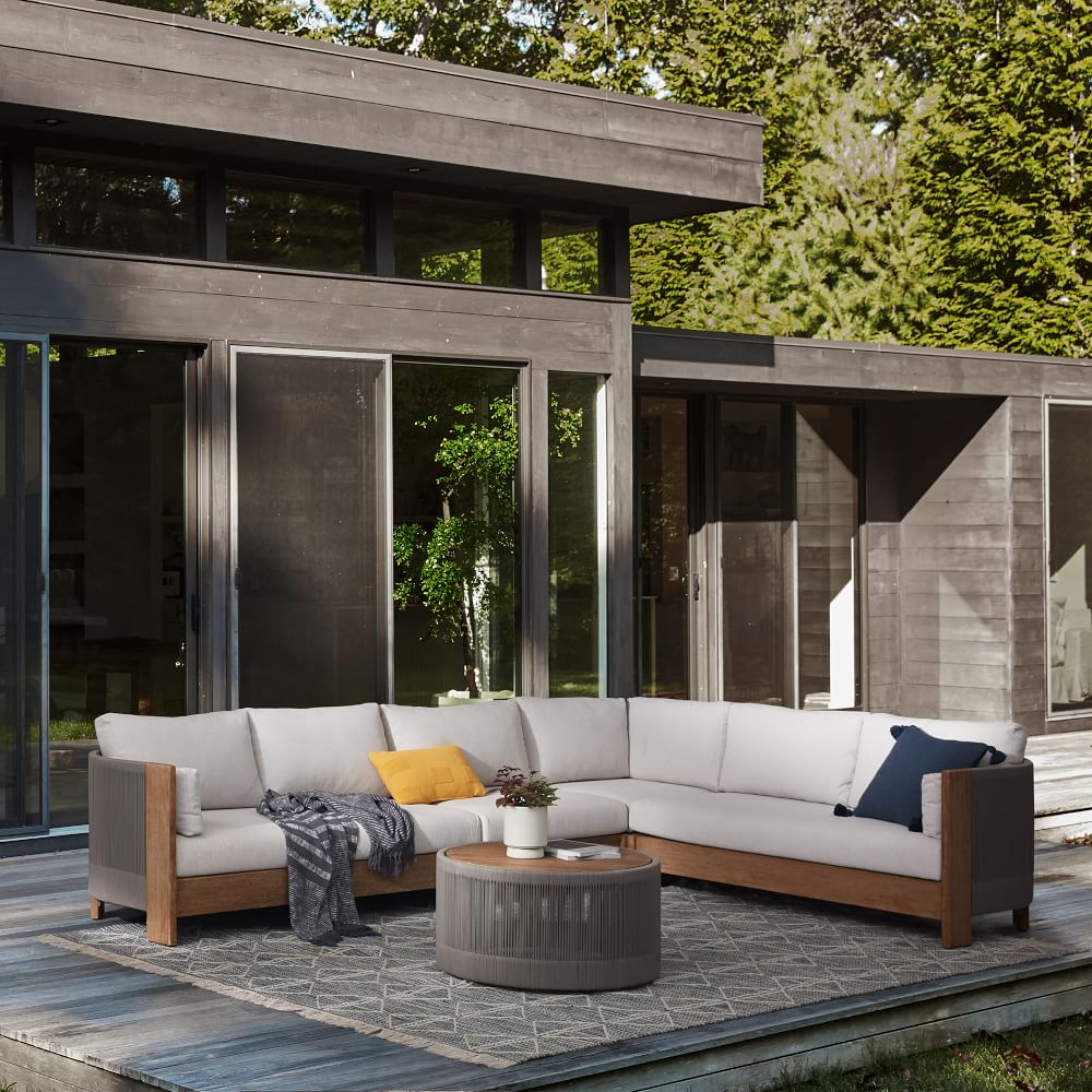 Build Your Own Porto Outdoor Sectional West Elm