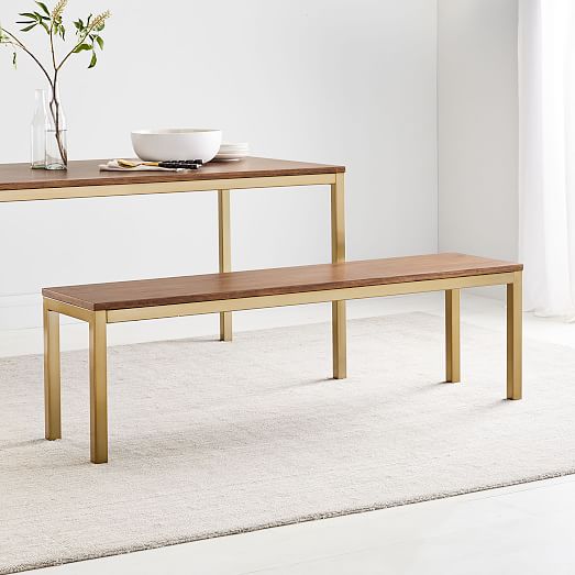 Frame Dining Bench 48 Walnut Frame Dining Bench 48 Walnut, Should Dining Bench Be Same Length As Table