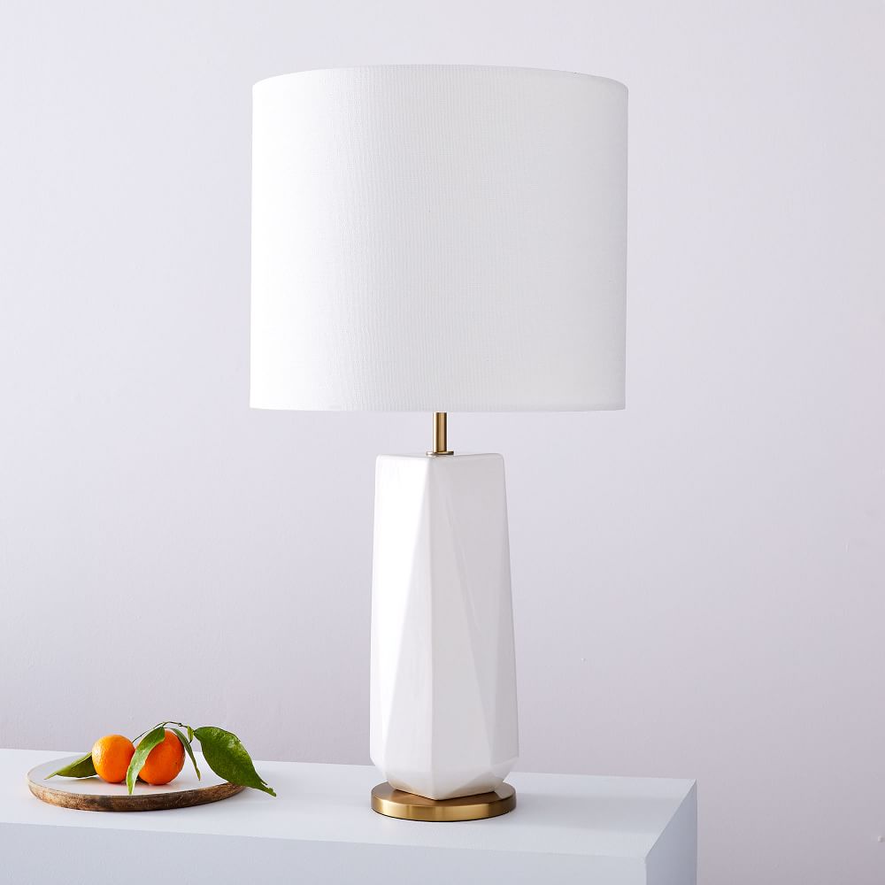 Faceted Porcelain Table Lamp Large West Elm