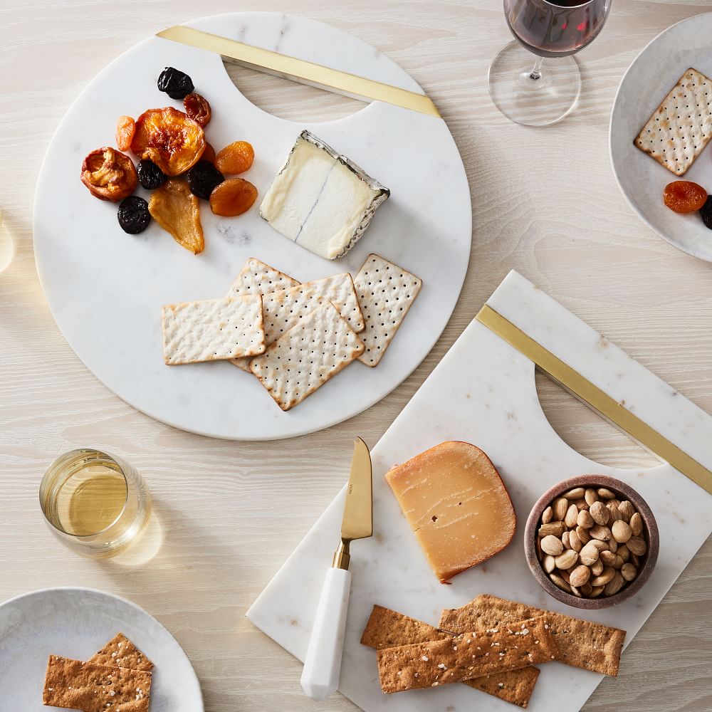 Marble & Brass Cheese Boards West Elm
