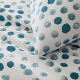 organic rolling dot duvet cover