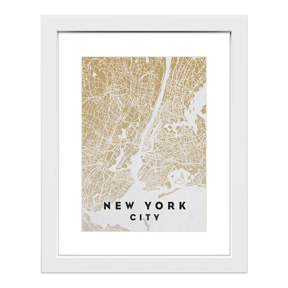 City Map Framed Wall Art West Elm