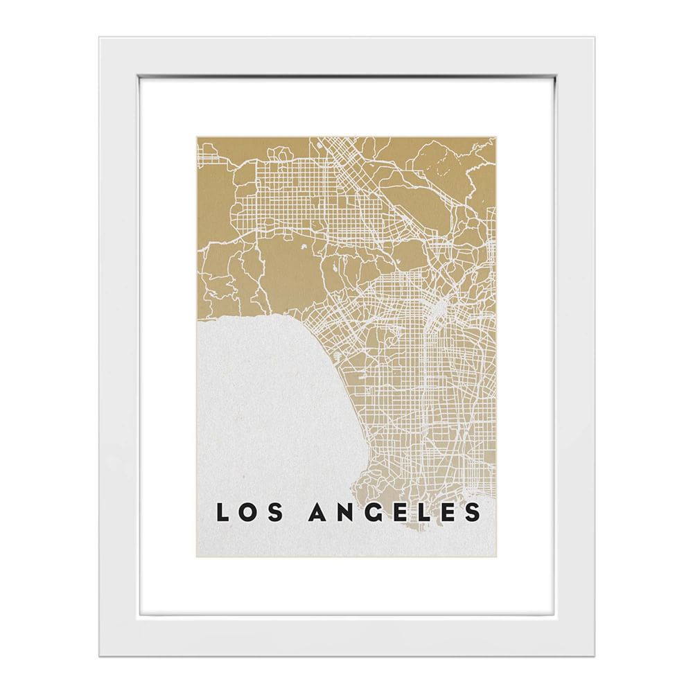 City Map Framed Wall Art West Elm