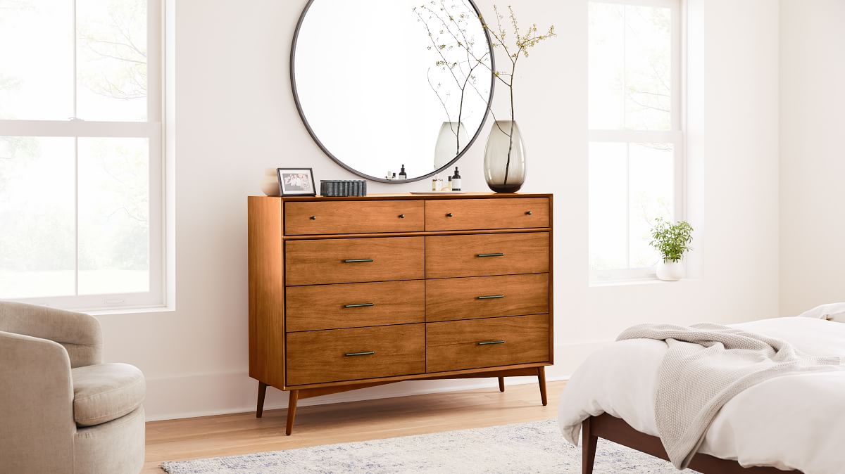 mid century modern baby dresser