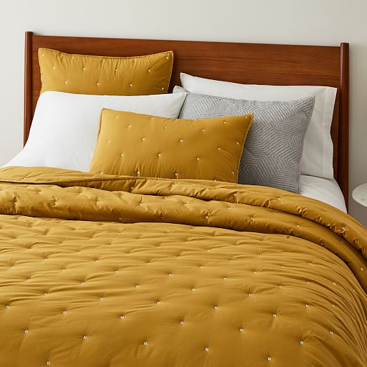 west elm organic washed cotton percale duvet cover