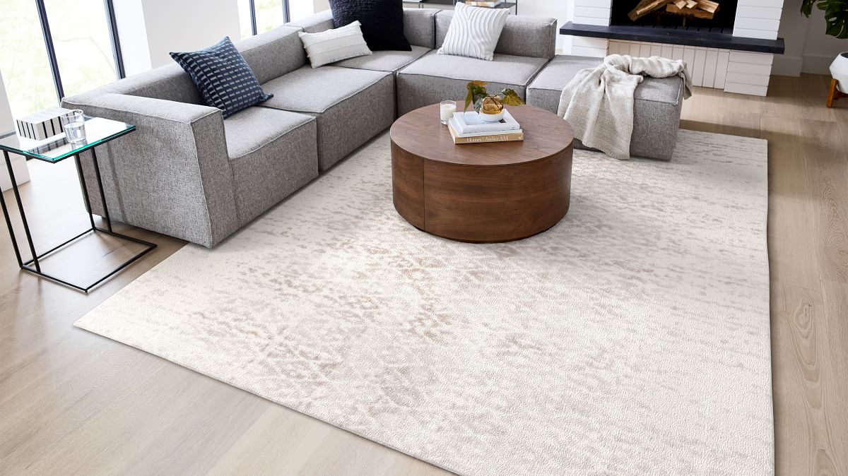 Foil Diamonds Distressed Rug.html