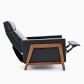 Spencer Wood-Framed Leather Recliner | West Elm