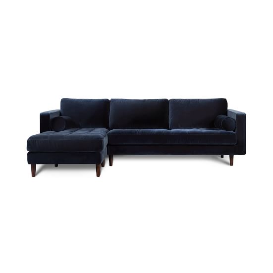 Dennes 2 Piece Chaise Sectional | Sofa With Chaise | West Elm