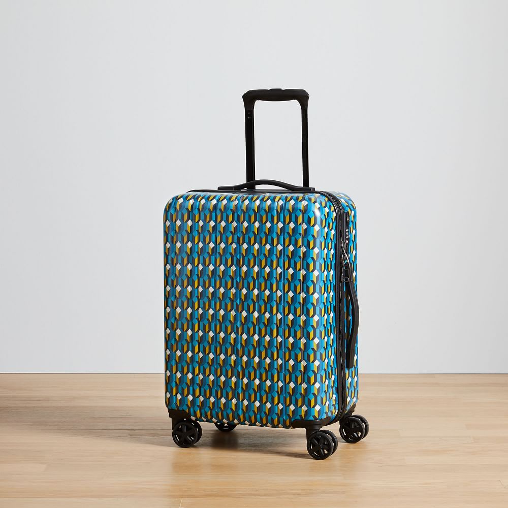 West Elm Carry On Luggage Geo Print West Elm