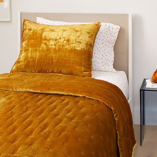 west elm orange duvet