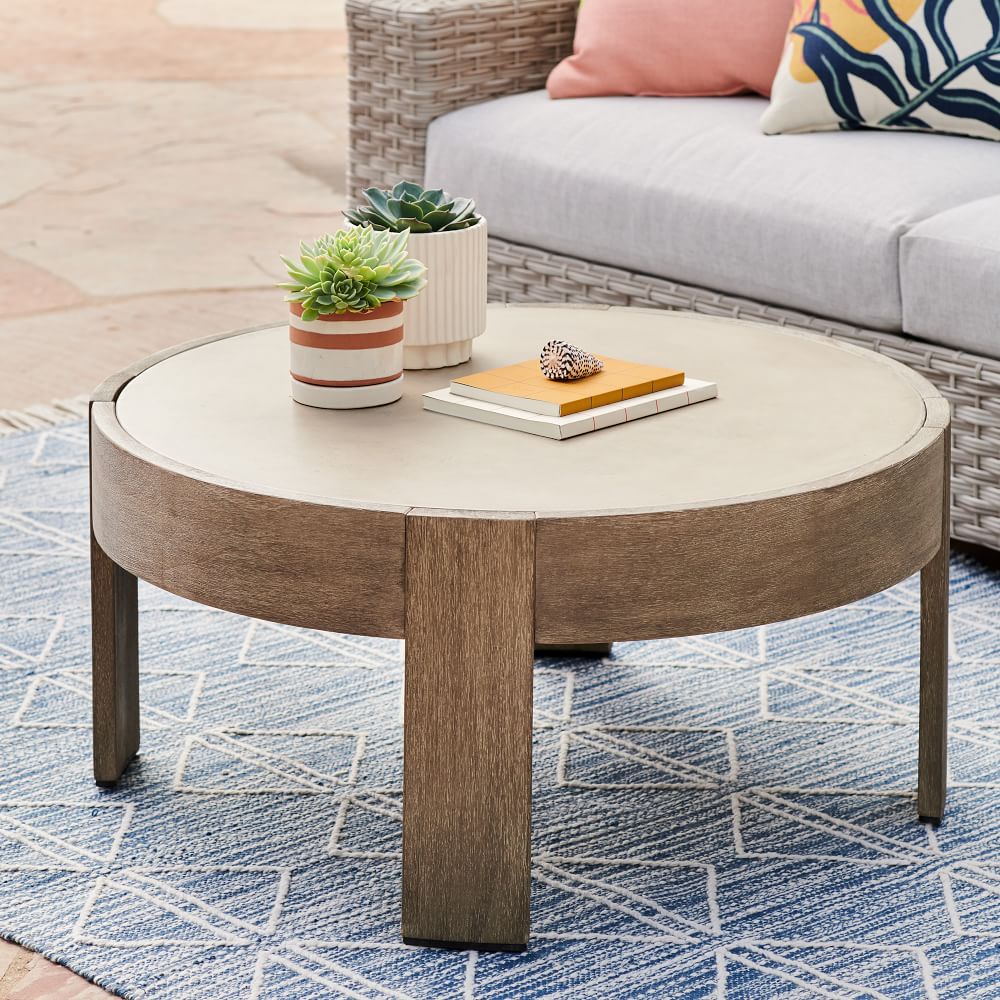 Portside Outdoor Round Coffee Table (34") | West Elm