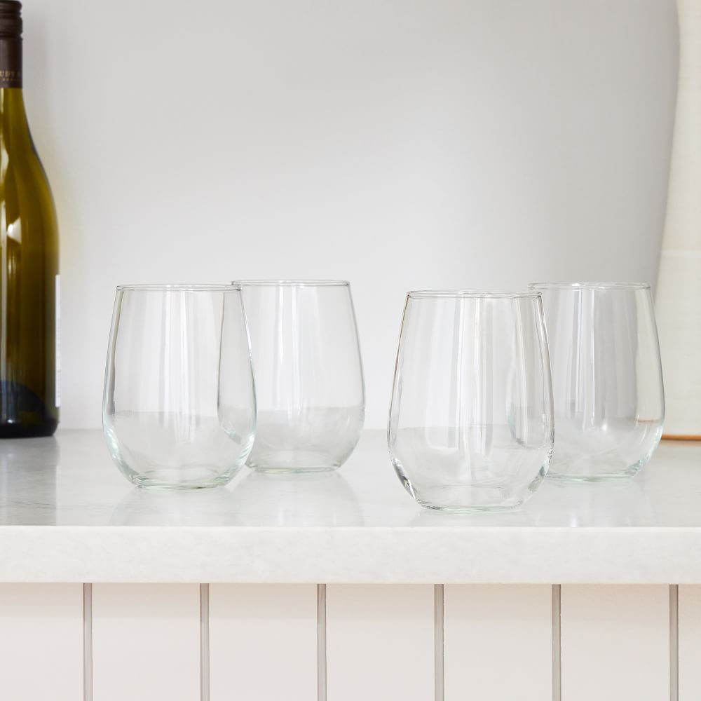Stemless White Wine Glasses (Set of 4) West Elm