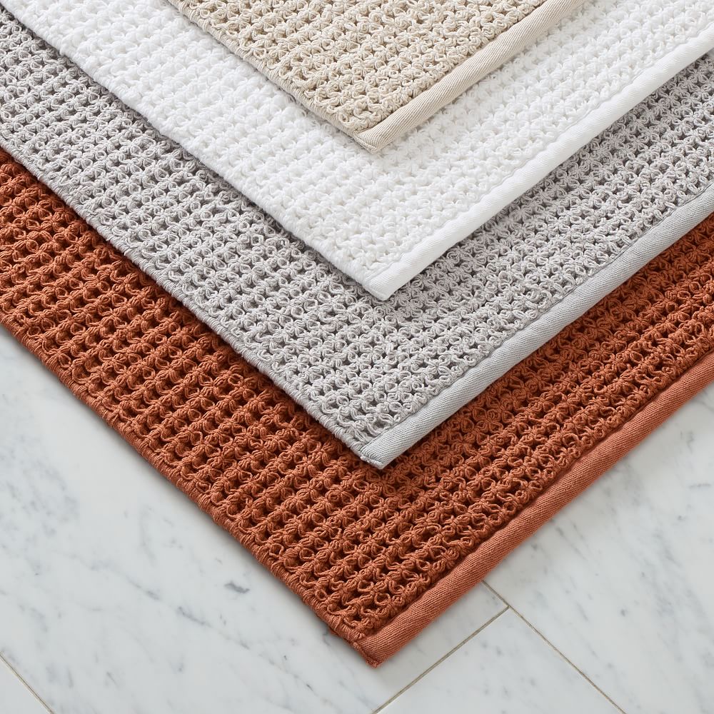 Plush Waffle Bath Mat West Elm