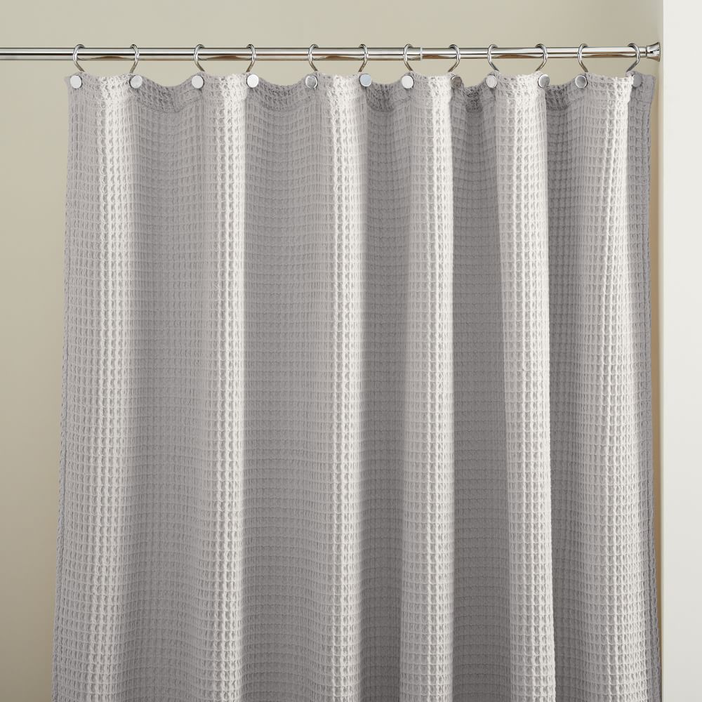 Plush Waffle Shower Curtain | West Elm